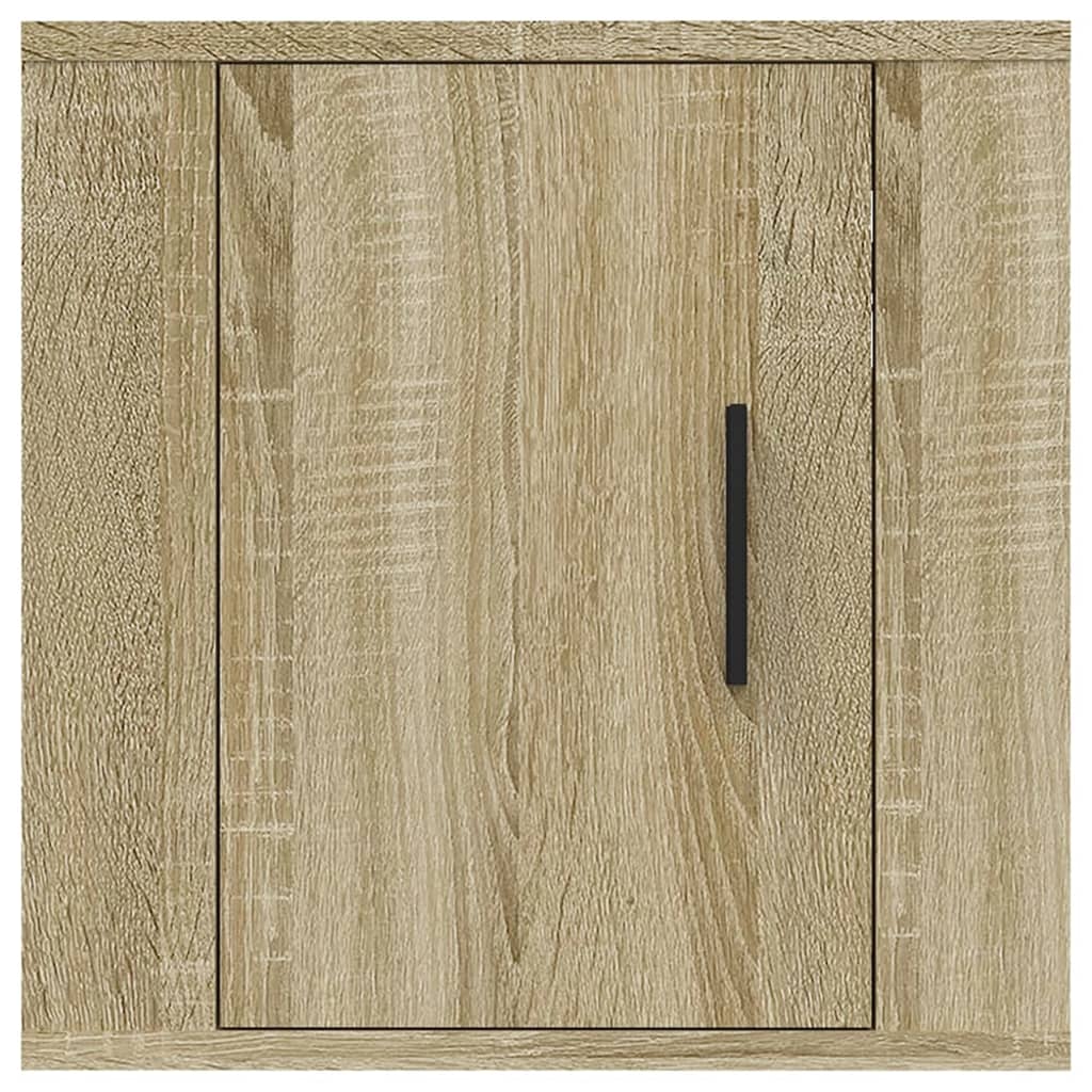 Dulapuri Tv Montate Pe Perete 2 Buc 40X34,5X Stejar Sonoma