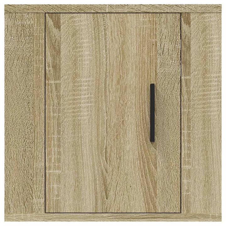Dulapuri Tv Montate Pe Perete 2 Buc 40X34,5X Stejar Sonoma