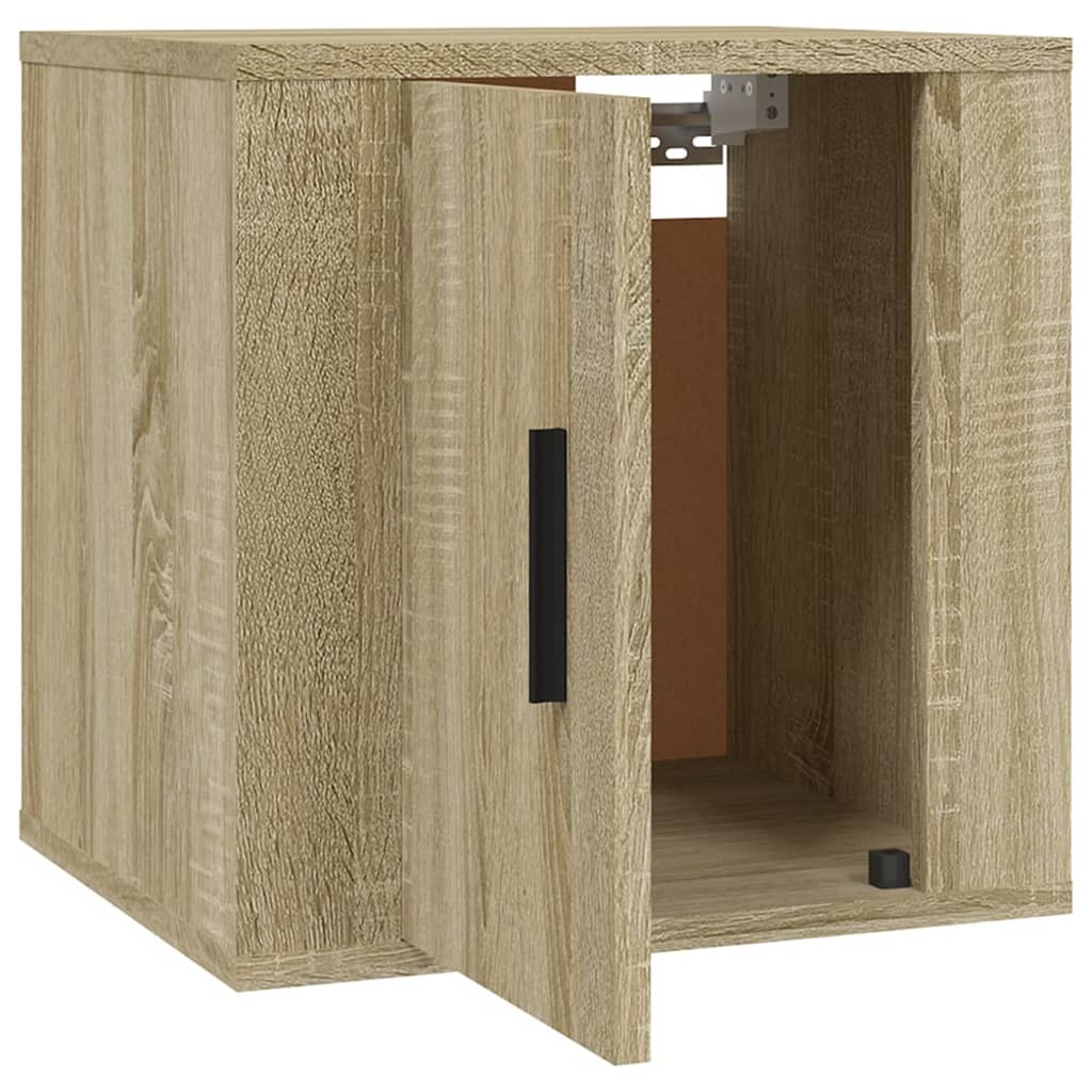 Dulapuri Tv Montate Pe Perete 2 Buc 40X34,5X Stejar Sonoma