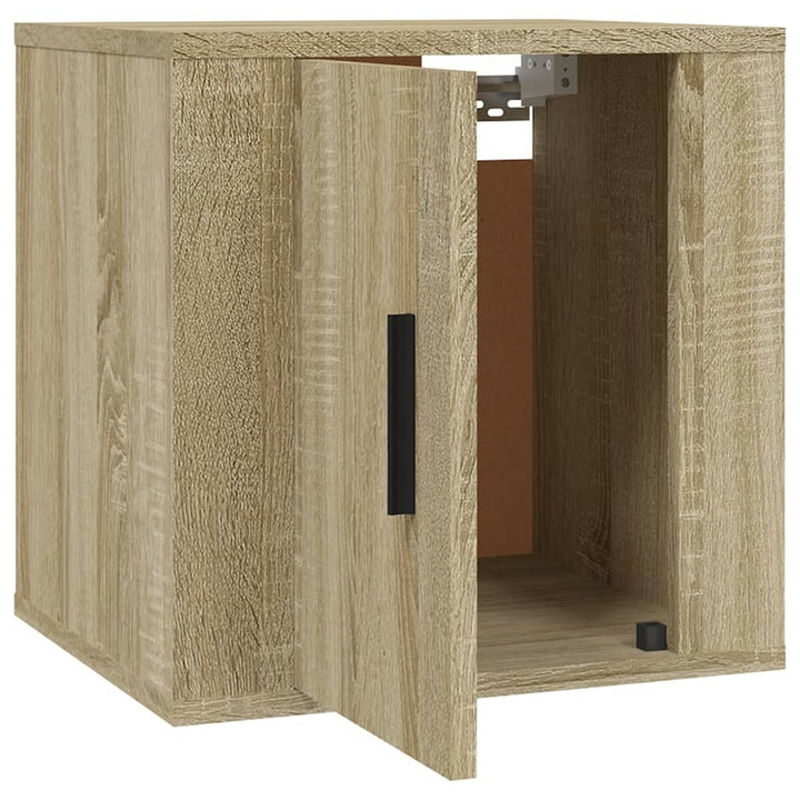 Dulapuri Tv Montate Pe Perete 2 Buc 40X34,5X Stejar Sonoma