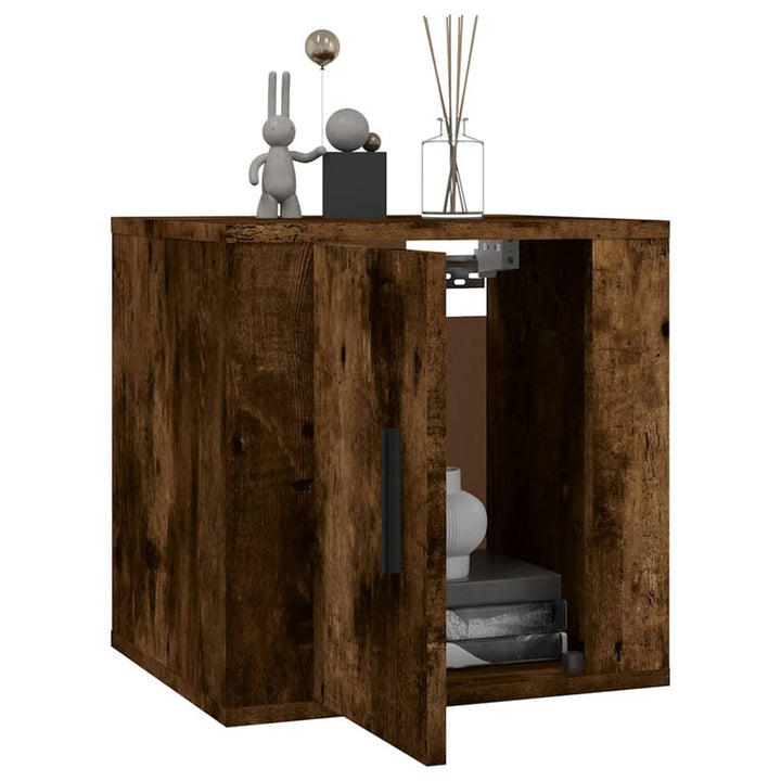 Dulapuri Tv Montate Pe Perete 2 Buc Stejar Fumuriu 40X34,5X40Cm Stejar Afumat