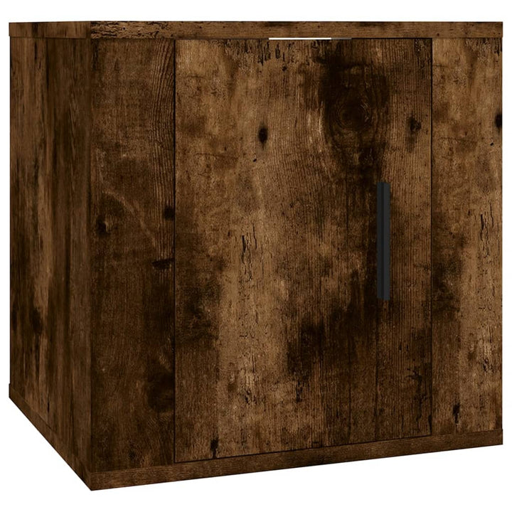 Dulapuri Tv Montate Pe Perete 2 Buc Stejar Fumuriu 40X34,5X40Cm Stejar Afumat