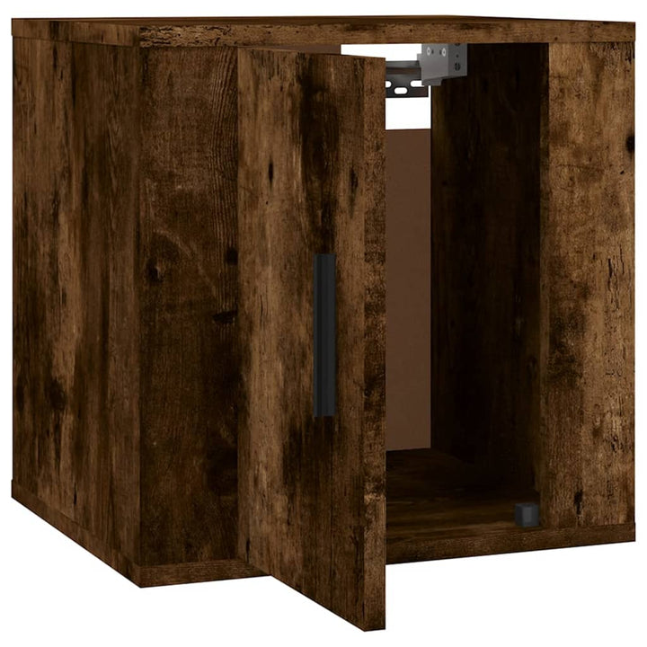 Dulapuri Tv Montate Pe Perete 2 Buc Stejar Fumuriu 40X34,5X40Cm Stejar Afumat