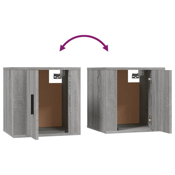 Dulap Tv Montat Pe Perete, Gri Sonoma, 40X34,5X Sonoma Gri