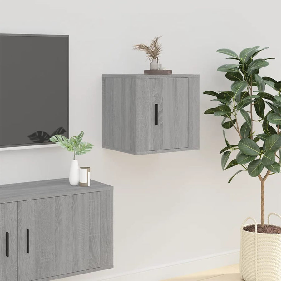 Dulap Tv Montat Pe Perete, Gri Sonoma, 40X34,5X Sonoma Gri