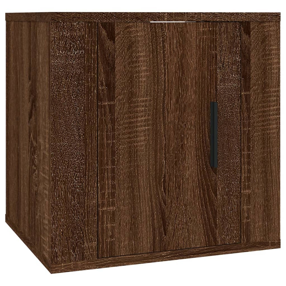 Dulap Tv Montat Pe Perete, Stejar Maro, 40X34,5X Stejar Brun