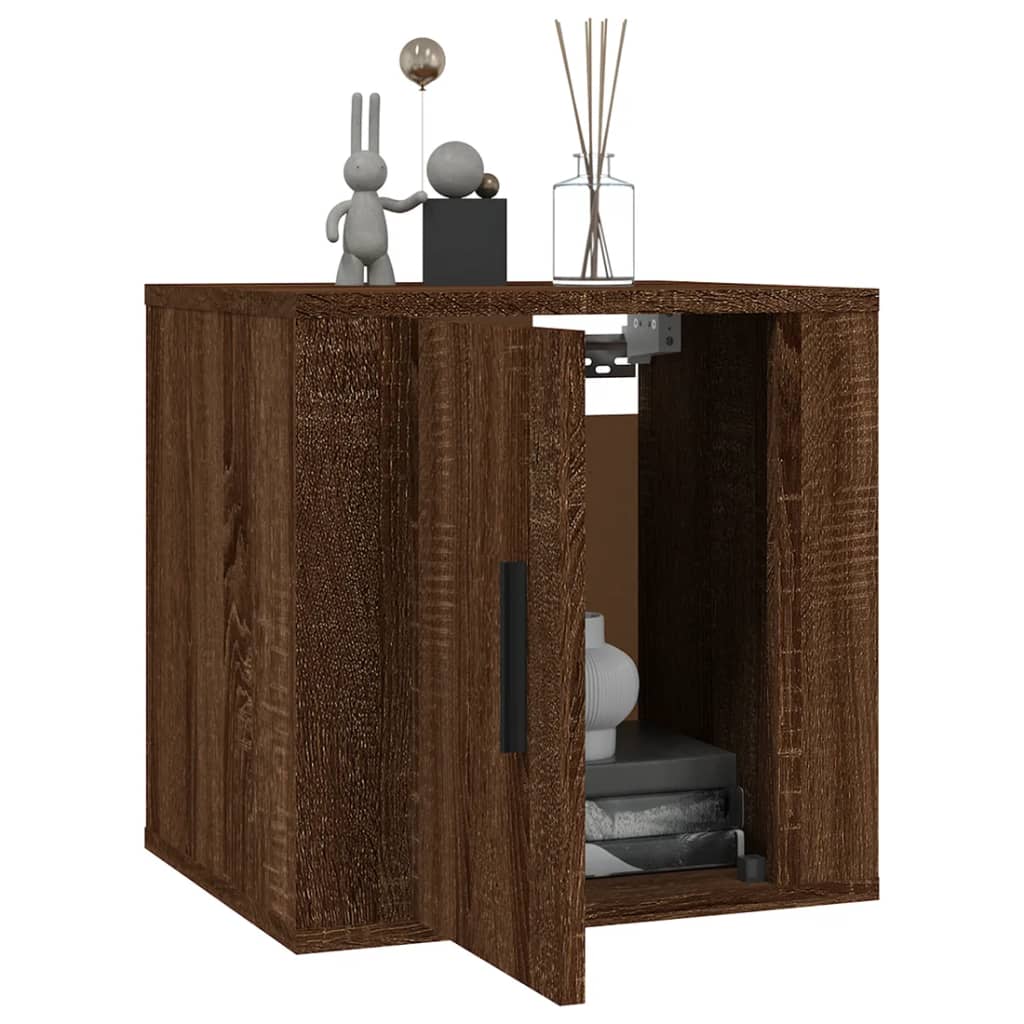 Dulap Tv Montat Pe Perete, Stejar Maro, 40X34,5X Stejar Brun