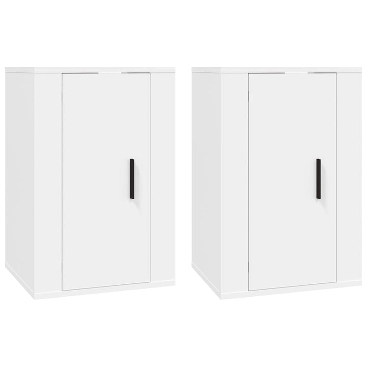Dulapuri Tv Montate Pe Perete, 2 Buc., , 40X34,5X Alb