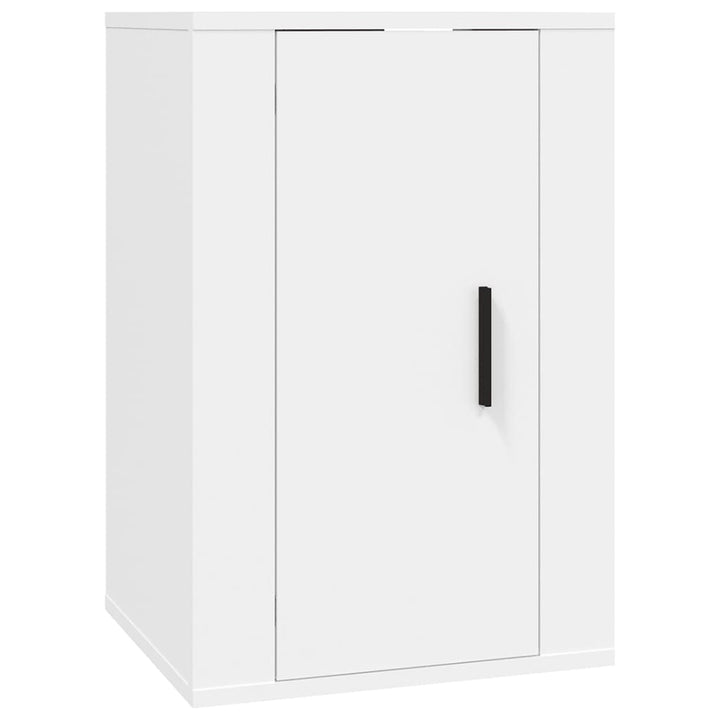 Dulapuri Tv Montate Pe Perete, 2 Buc., , 40X34,5X Alb