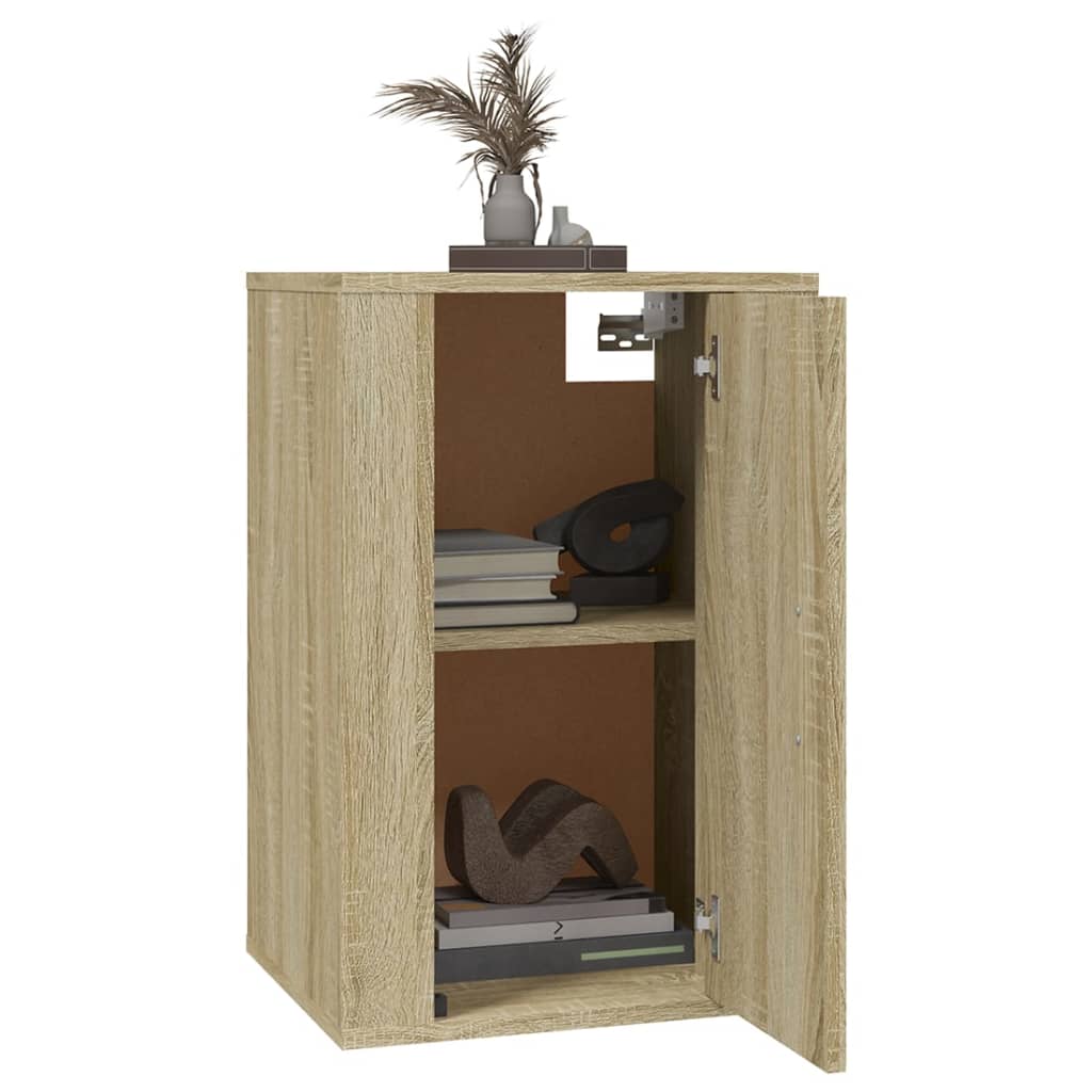 Dulapuri Tv Montate Pe Perete 2 Buc 40X34,5X Stejar Sonoma