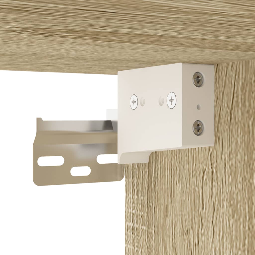 Dulapuri Tv Montate Pe Perete 2 Buc 40X34,5X Stejar Sonoma