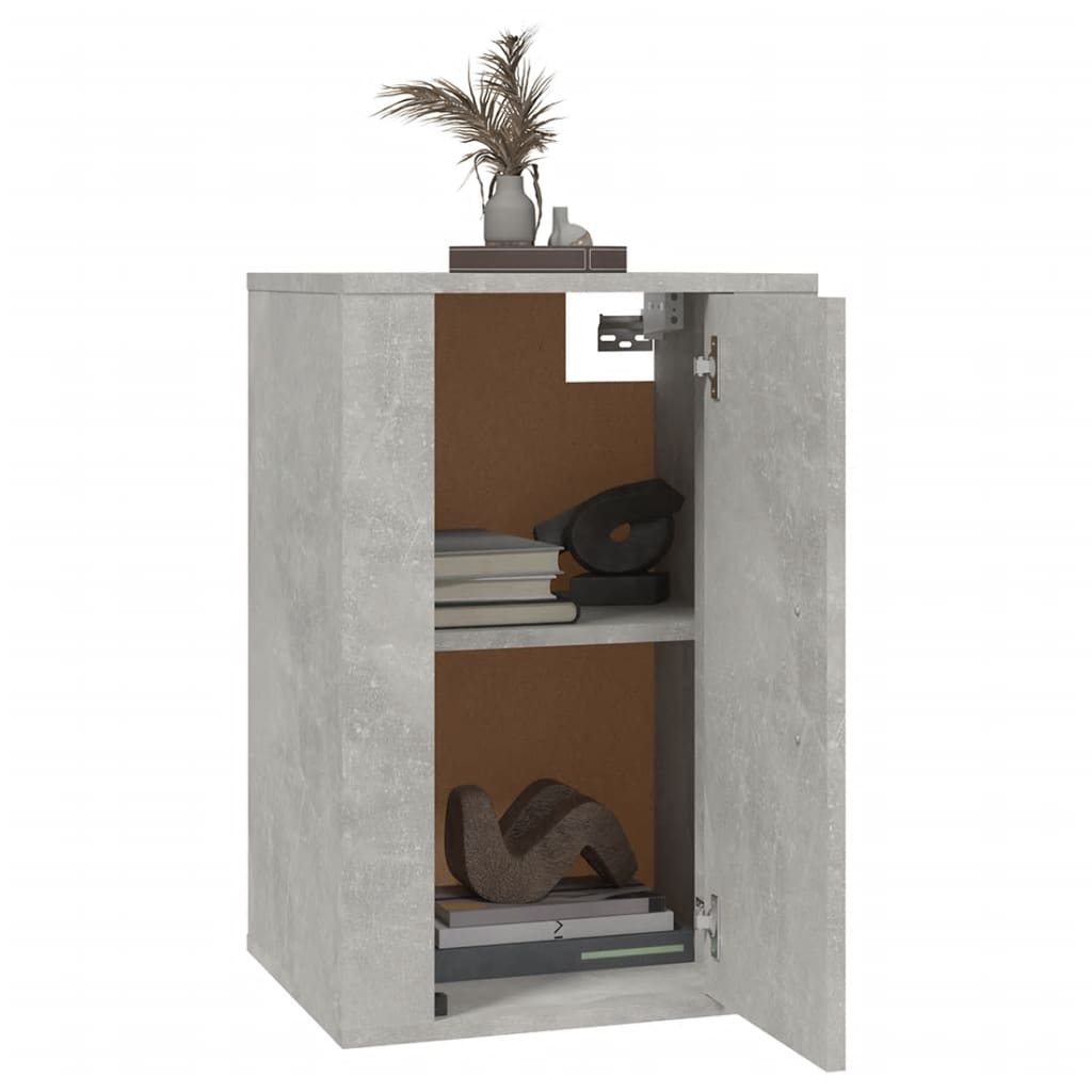 Dulapuri Tv Montate Pe Perete, 2 Buc., , 40X34,5X Gri Beton
