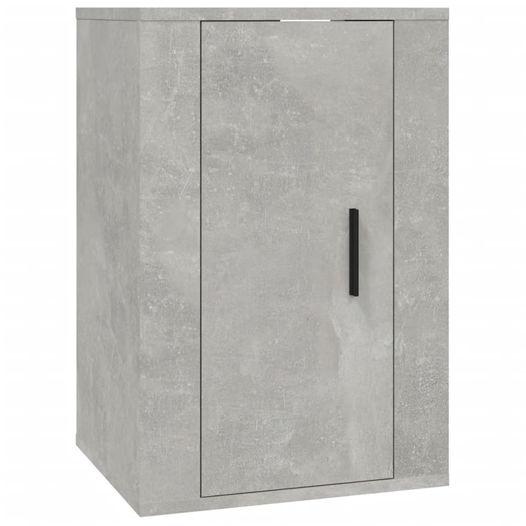 Dulapuri Tv Montate Pe Perete, 2 Buc., , 40X34,5X Gri Beton
