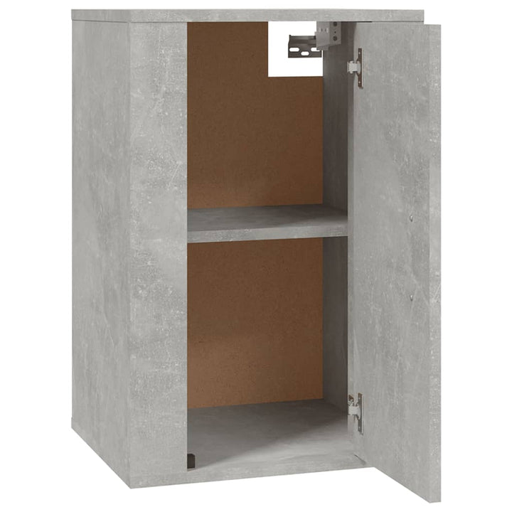 Dulapuri Tv Montate Pe Perete, 2 Buc., , 40X34,5X Gri Beton