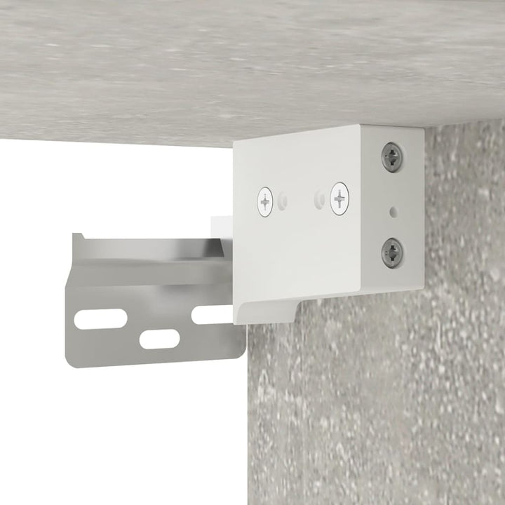 Dulapuri Tv Montate Pe Perete, 2 Buc., , 40X34,5X Gri Beton