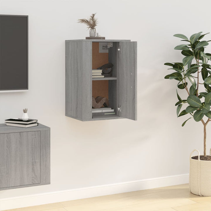 Dulap Tv Montat Pe Perete, Gri Sonoma, 40X34,5X Sonoma Gri