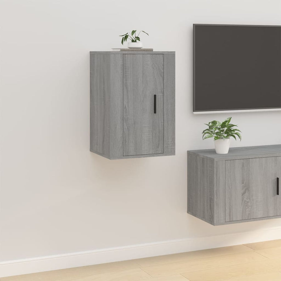 Dulap Tv Montat Pe Perete, Gri Sonoma, 40X34,5X Sonoma Gri