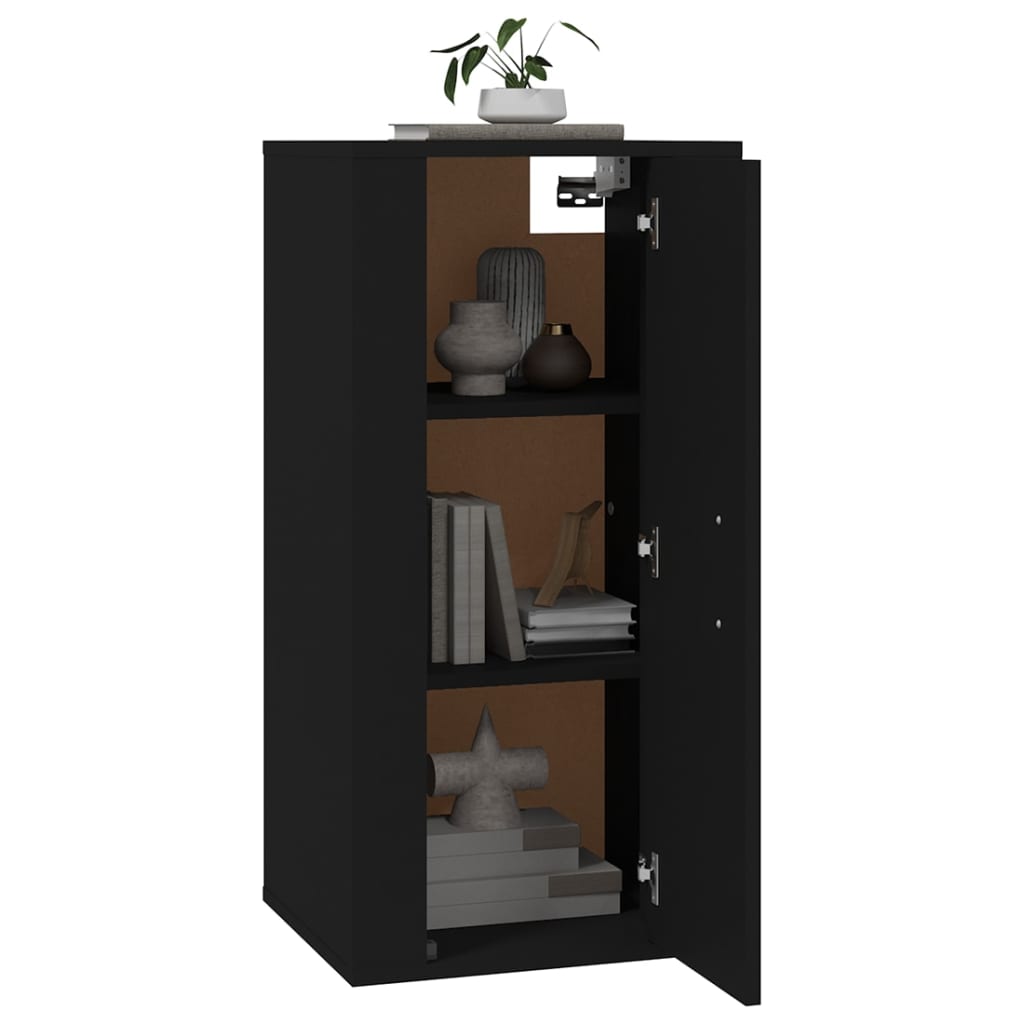 Dulap Tv Montat Pe Perete, , 40X34,5X Negru