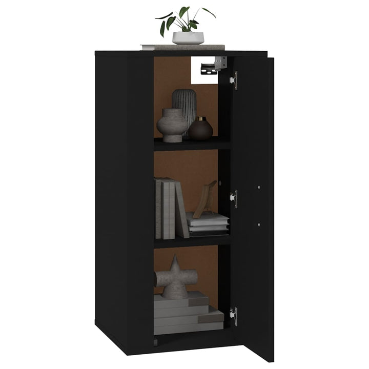 Dulap Tv Montat Pe Perete, , 40X34,5X Negru