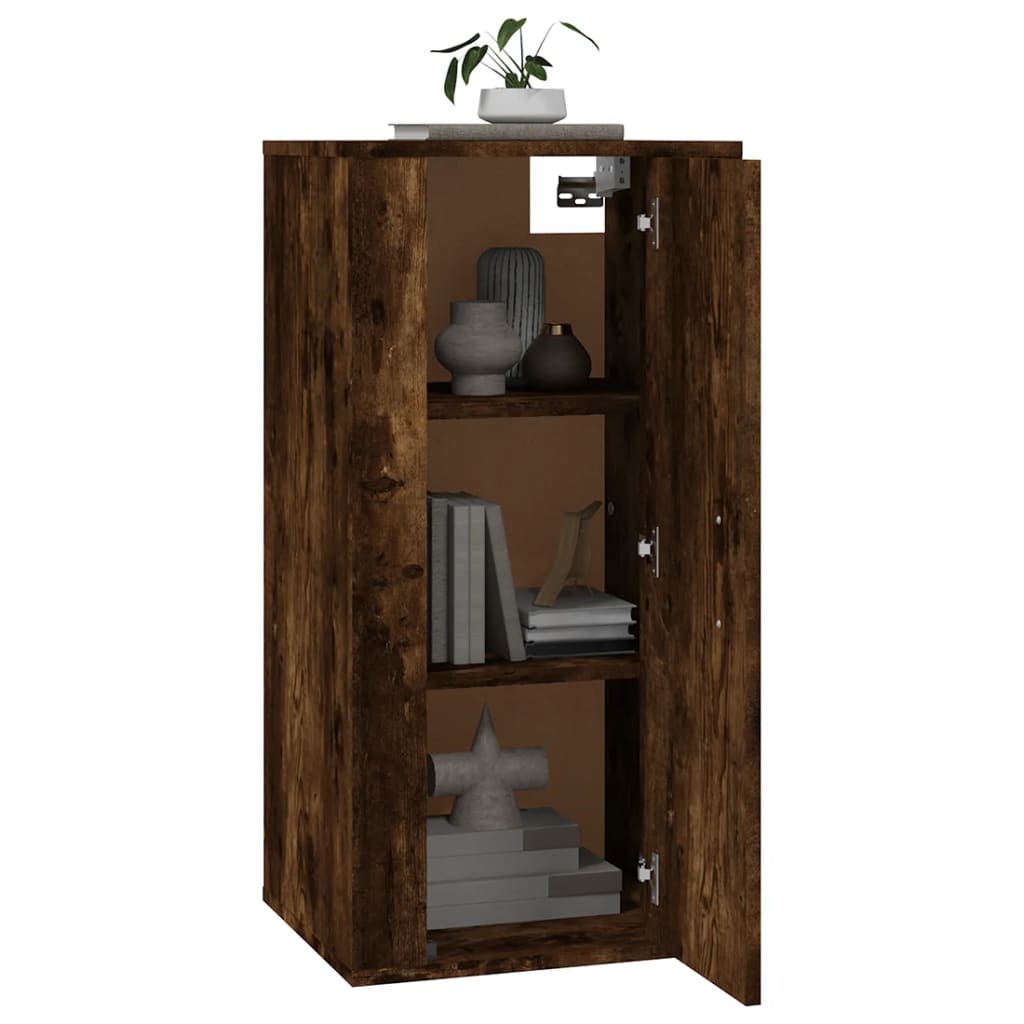 Dulap Tv Montat Pe Perete, Stejar Fumuriu, 40X34,5X Stejar Afumat
