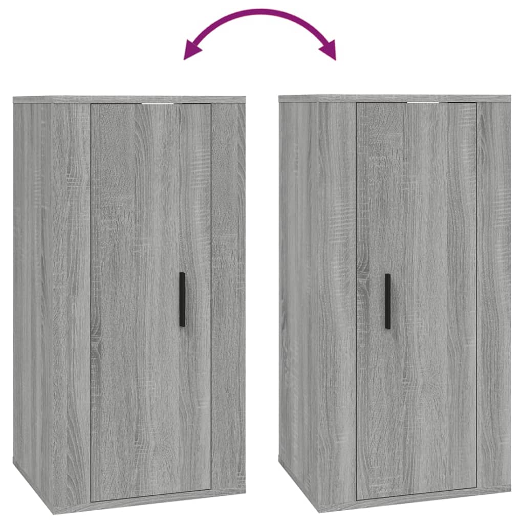 Dulap Tv Montat Pe Perete, Gri Sonoma, 40X34,5X Sonoma Gri