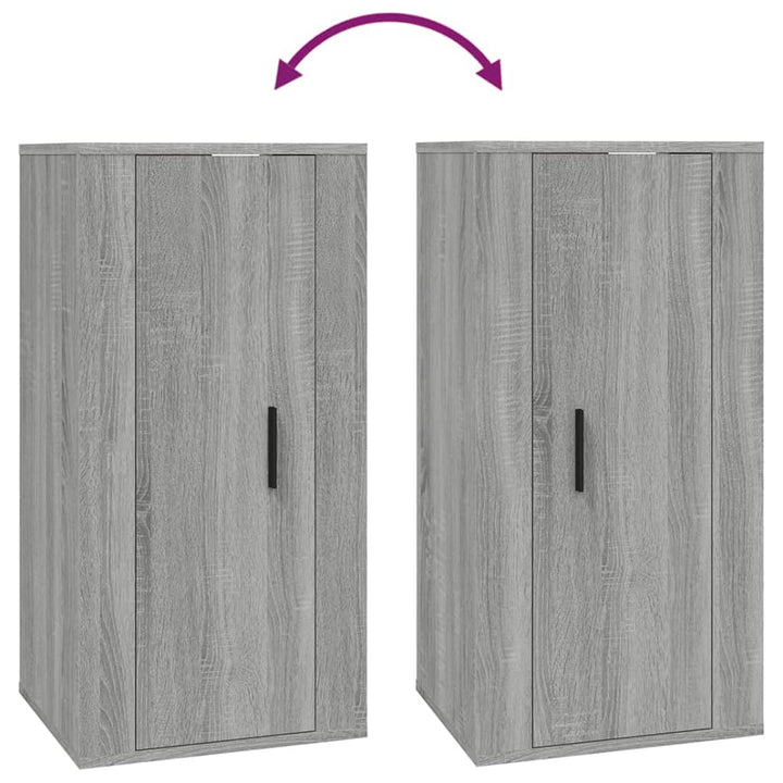 Dulap Tv Montat Pe Perete, Gri Sonoma, 40X34,5X Sonoma Gri