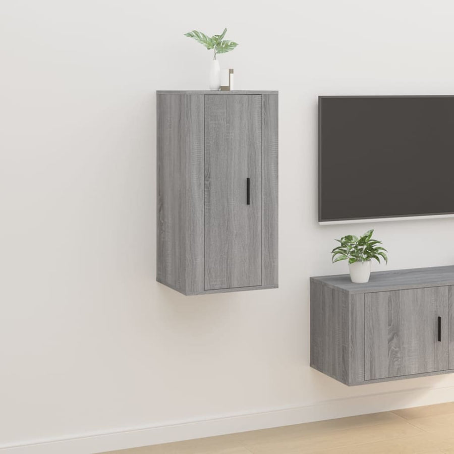 Dulap Tv Montat Pe Perete, Gri Sonoma, 40X34,5X Sonoma Gri