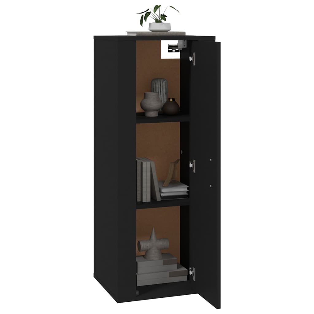 Dulap Tv Montat Pe Perete, , 40X34,5X Negru