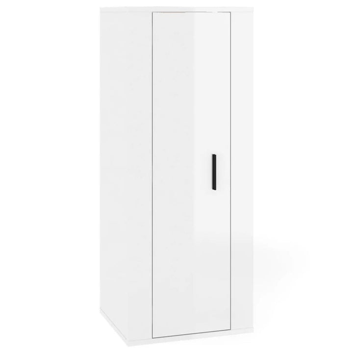 Dulap Tv Montat Pe Perete, Alb Extralucios, 40X34,5X Alb Foarte Lucios