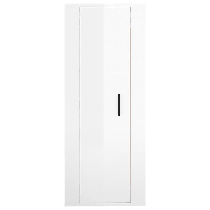 Dulap Tv Montat Pe Perete, Alb Extralucios, 40X34,5X Alb Foarte Lucios