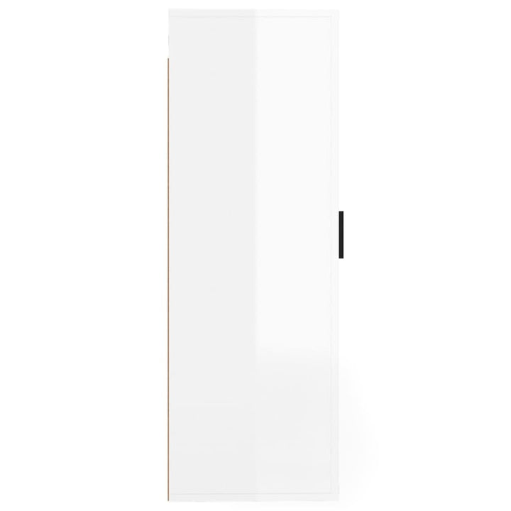 Dulap Tv Montat Pe Perete, Alb Extralucios, 40X34,5X Alb Foarte Lucios