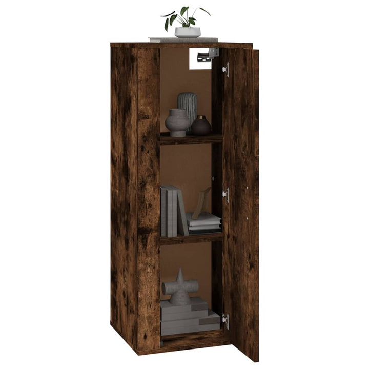 Dulap Tv Montat Pe Perete, Stejar Fumuriu, 40X34,5X Stejar Afumat