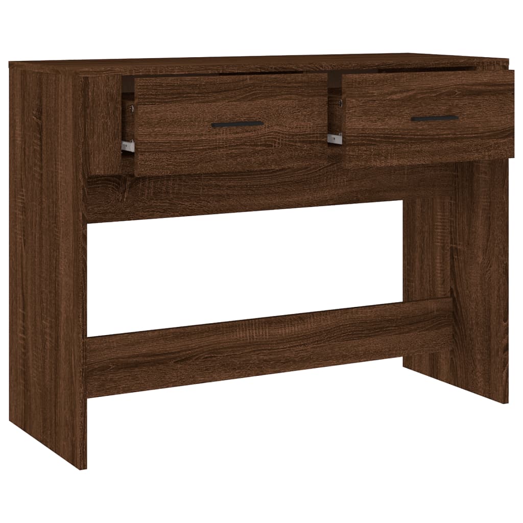 Măsuță Consolă, Stejar Maro, 100X39X75 Cm, Lemn Prelucrat