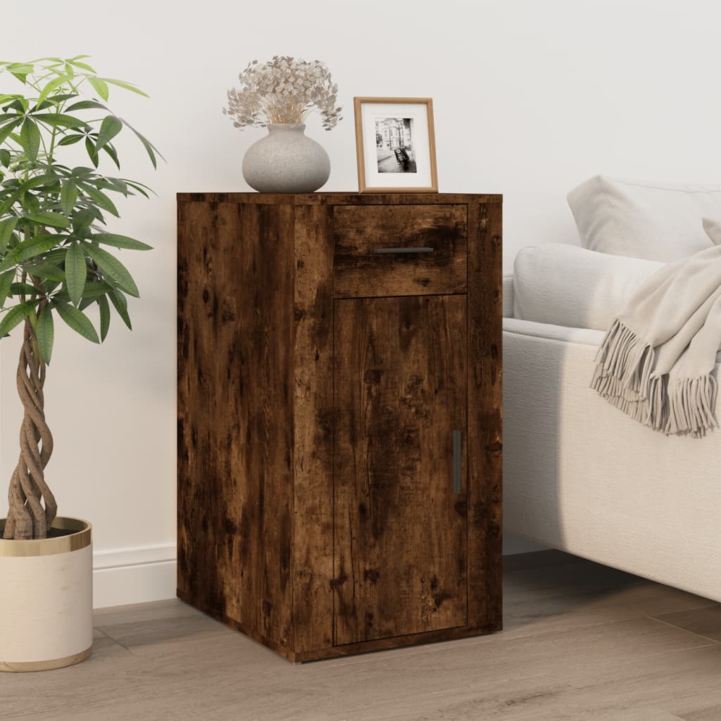 Dulap De Birou, Gri Sonoma, 40X49X75 Cm, Lemn Prelucrat