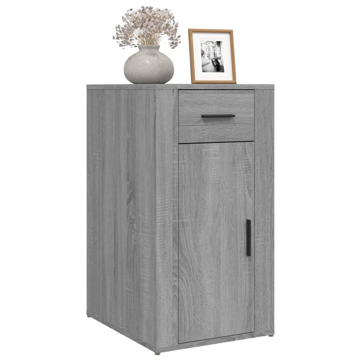 Dulap De Birou, Gri Sonoma, 40X49X75 Cm, Lemn Prelucrat