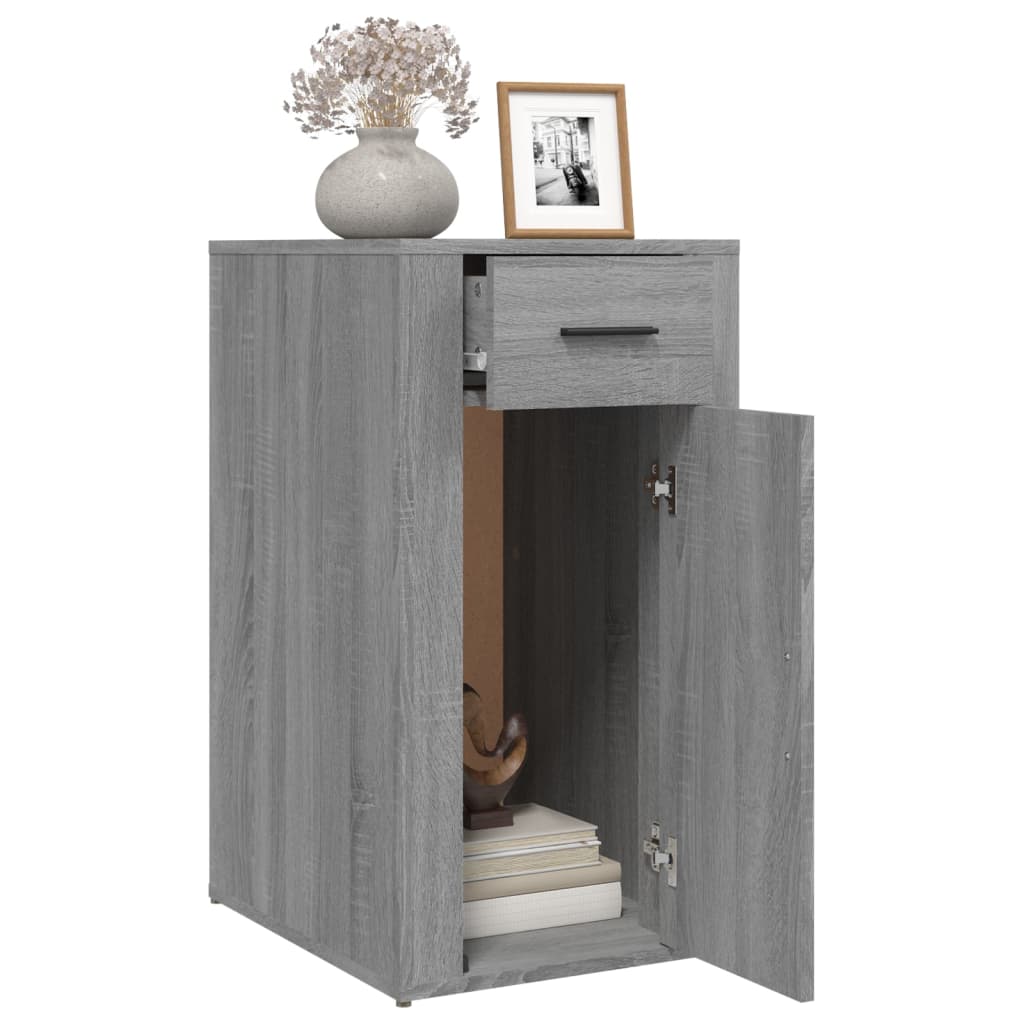 Dulap De Birou, Gri Sonoma, 40X49X75 Cm, Lemn Prelucrat