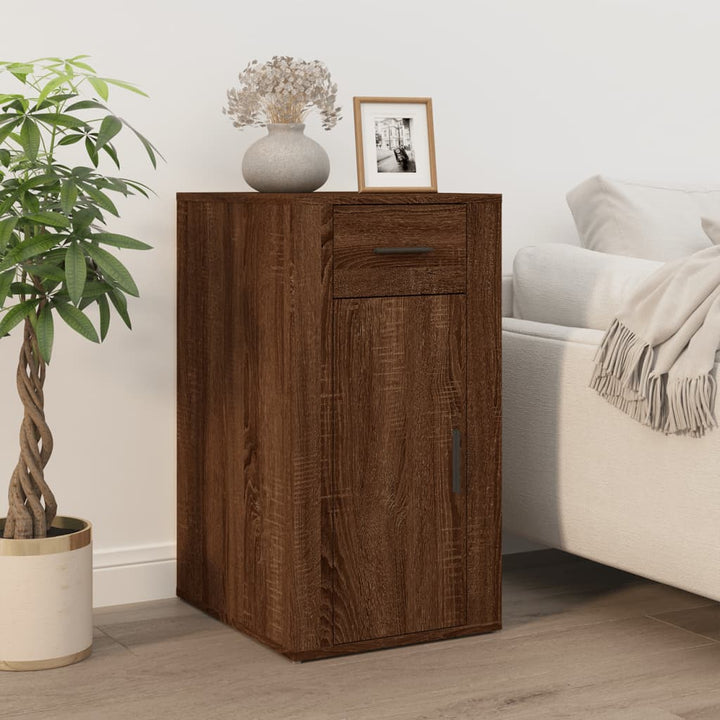 Dulap De Birou, Gri Sonoma, 40X49X75 Cm, Lemn Prelucrat
