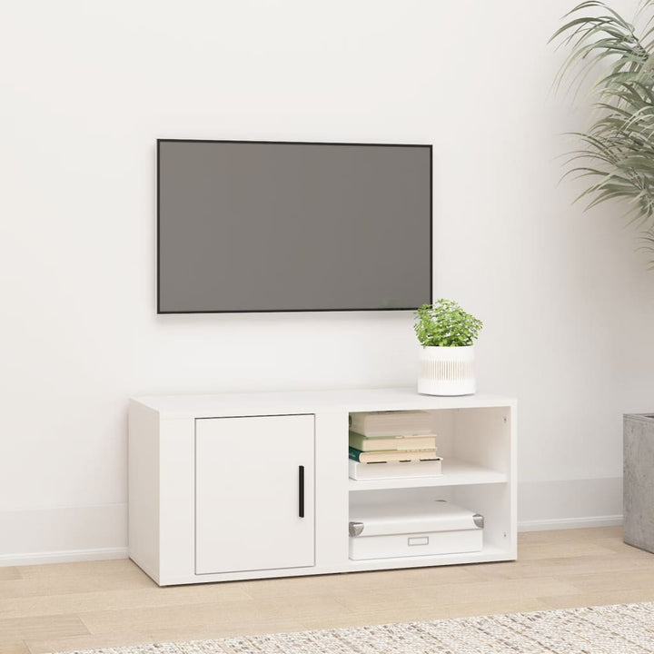 Comodă Tv, Gri Sonoma, 80X31,5X36 Cm, Lemn Prelucrat