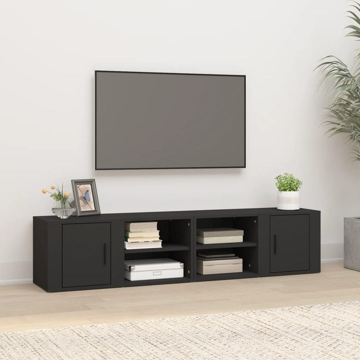 Comodă Tv, Gri Sonoma, 80X31,5X36 Cm, Lemn Prelucrat
