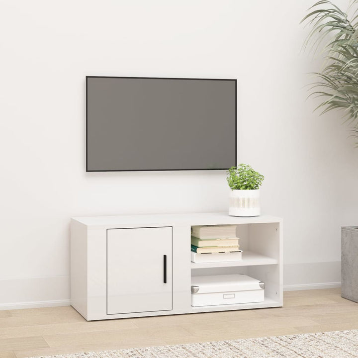 Comodă Tv, Gri Sonoma, 80X31,5X36 Cm, Lemn Prelucrat