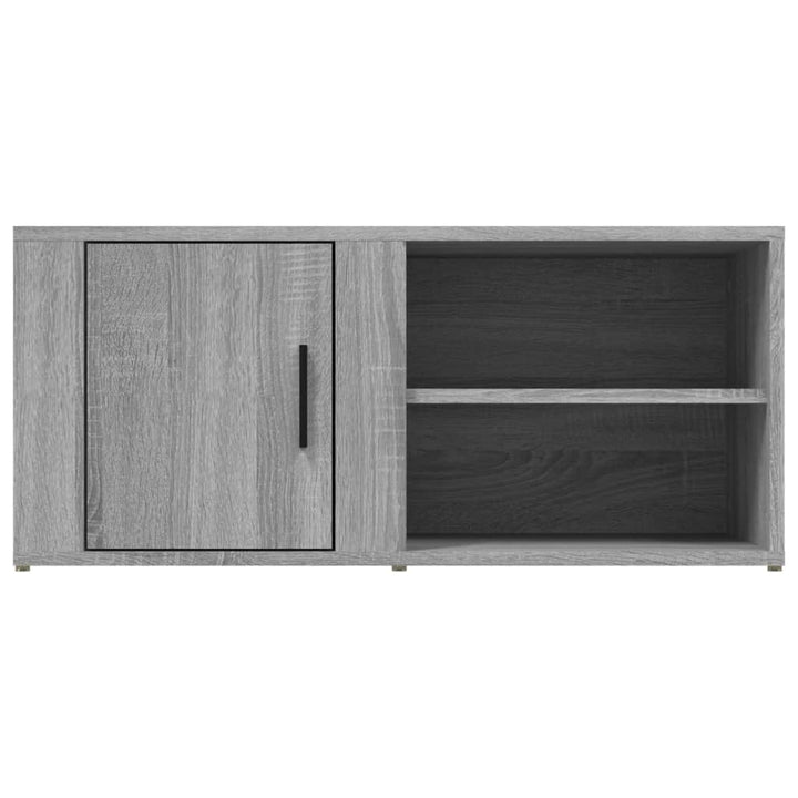 Comodă Tv, Gri Sonoma, 80X31,5X36 Cm, Lemn Prelucrat