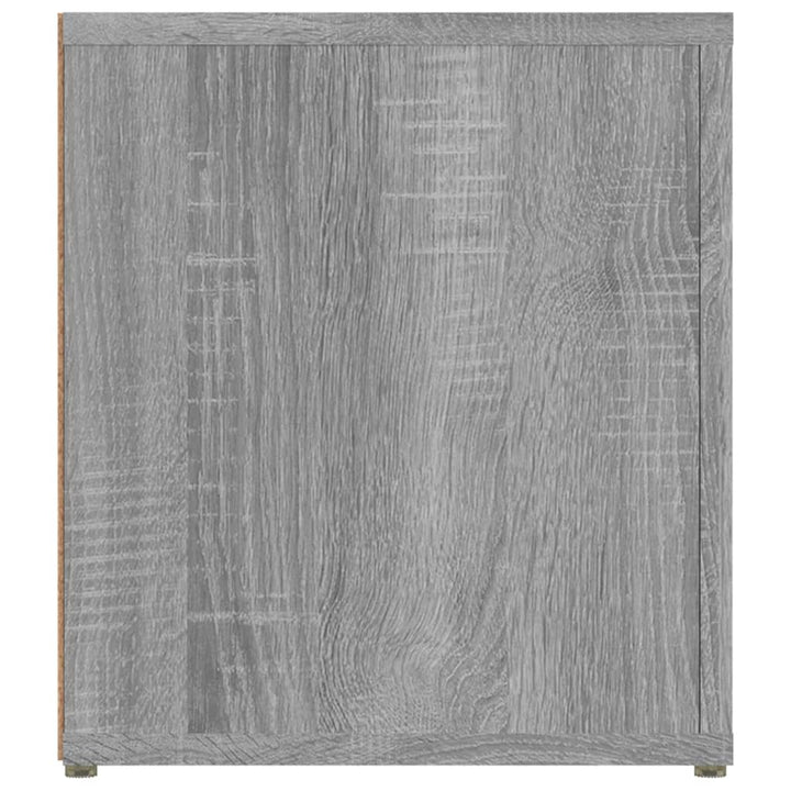 Comodă Tv, Gri Sonoma, 80X31,5X36 Cm, Lemn Prelucrat