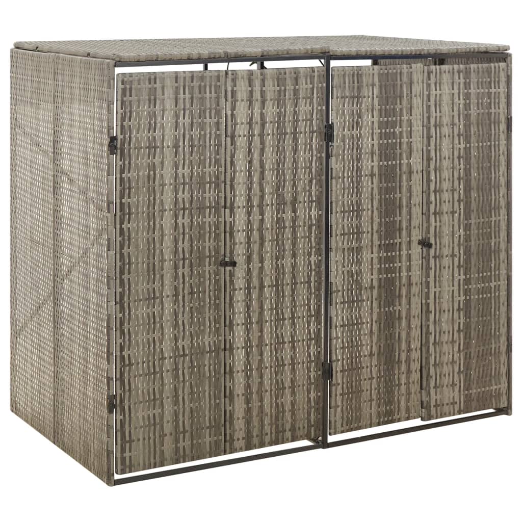 Magazie De Pubele Cvadruplă, , 274X80X117 Cm, Poliratan