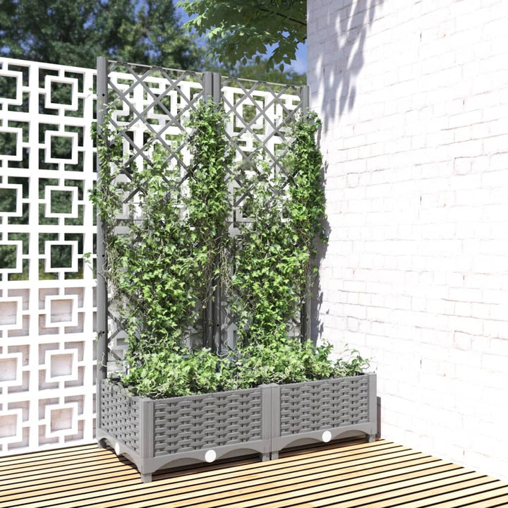 Jardinieră De Grădină Cu Spalier, , , Pp