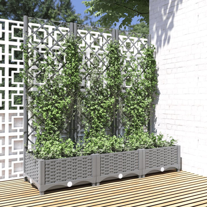 Jardinieră De Grădină Cu Spalier, , , Pp