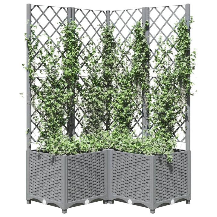 Jardinieră De Grădină Cu Spalier, , , Pp