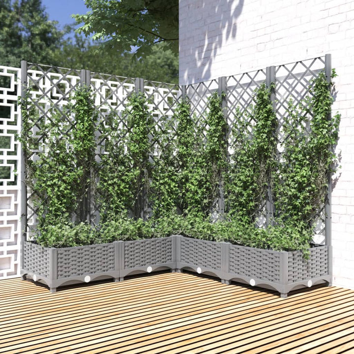 Jardinieră De Grădină Cu Spalier, , , Pp