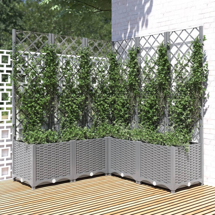 Jardinieră De Grădină Cu Spalier, , , Pp