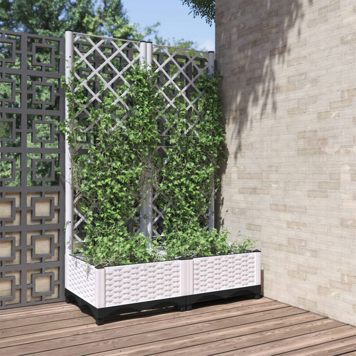 Jardinieră De Grădină Cu Spalier, , , Pp