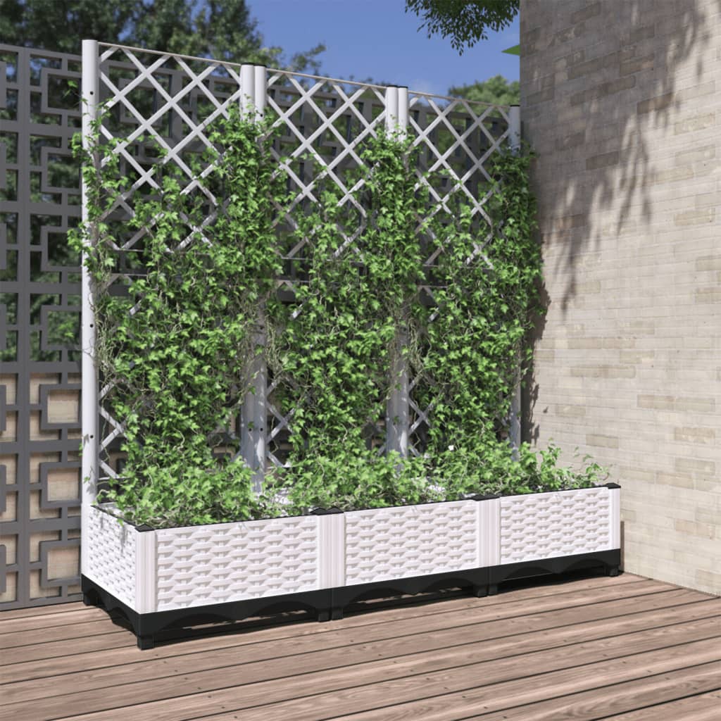 Jardinieră De Grădină Cu Spalier, , , Pp
